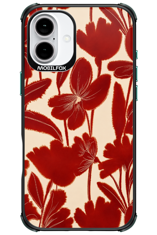 Burgundy Flowers 2.0 - Apple iPhone 16 Plus