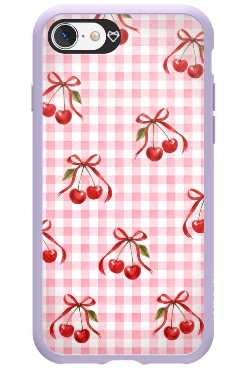 Pink Cherry Checked 2.0 - Apple iPhone SE 2020