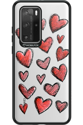 Red Love Transparent 2.0 - Huawei P40 Pro