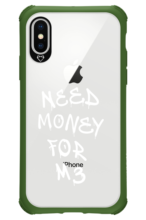 Need M3 Transparent White - Apple iPhone X