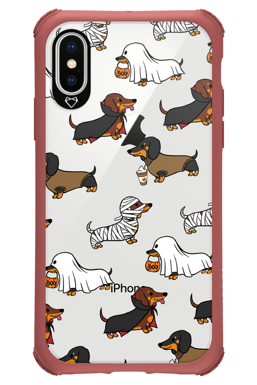 Scary Dachshund (Transparent) - Apple iPhone X