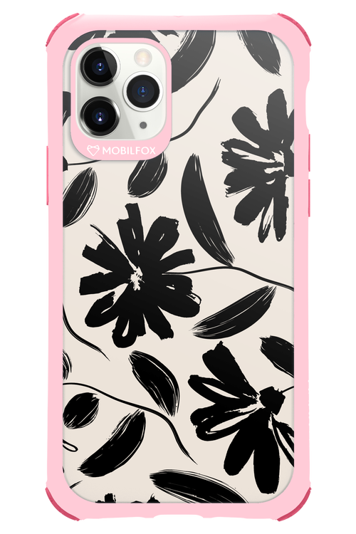 Monochrome Flowerss 2.0 - Apple iPhone 11 Pro