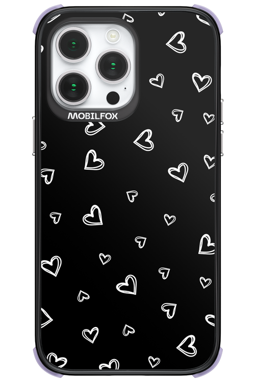 Monochrome Hearts 2.0 - Apple iPhone 14 Pro Max
