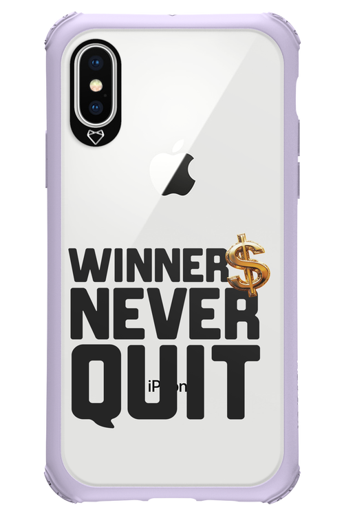 Winners Never Quit - Apple iPhone X