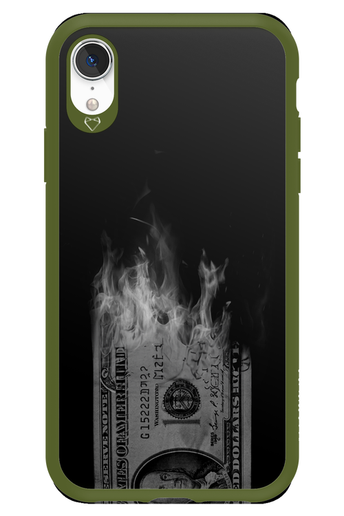 Money Burn B&W 2.0 - Apple iPhone XR