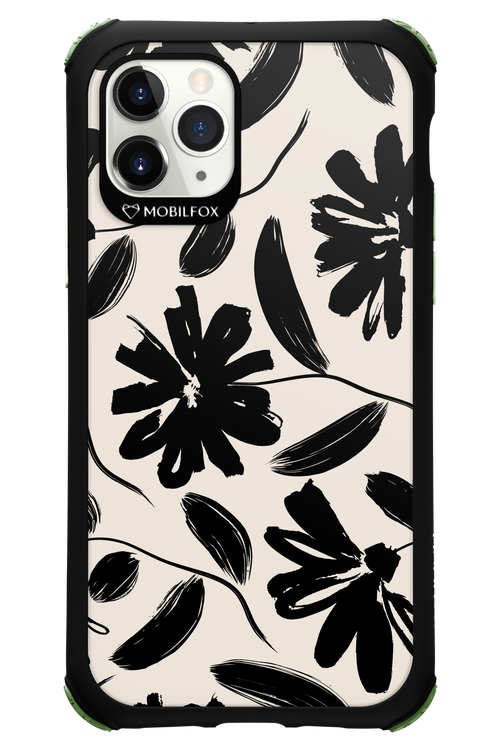 Monochrome Flowerss - Apple iPhone 11 Pro