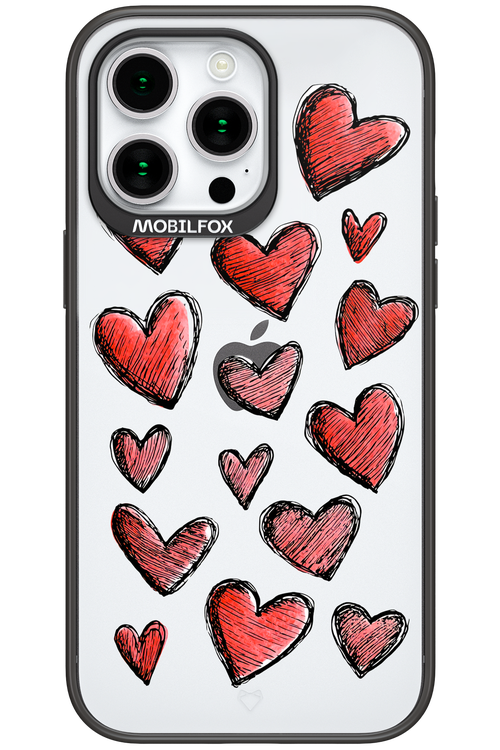 Red Love Transparent 2.0 - Apple iPhone 15 Pro Max