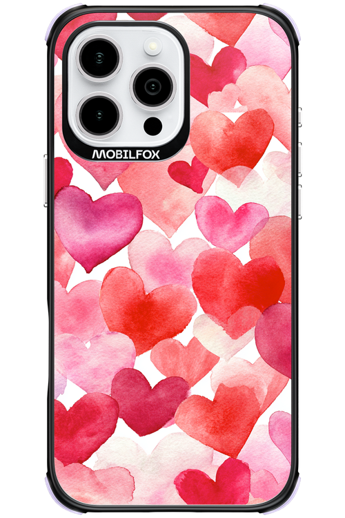 Water Painted Heart - Apple iPhone 16 Pro Max