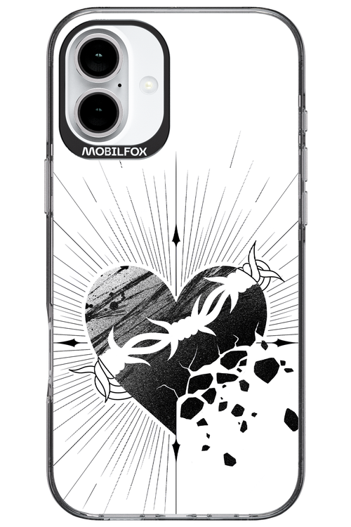 Fekete Szív 2.0 - Apple iPhone 16 Plus