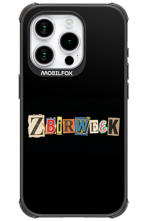 Zbirweek (black) 2.0 - Apple iPhone 15 Pro