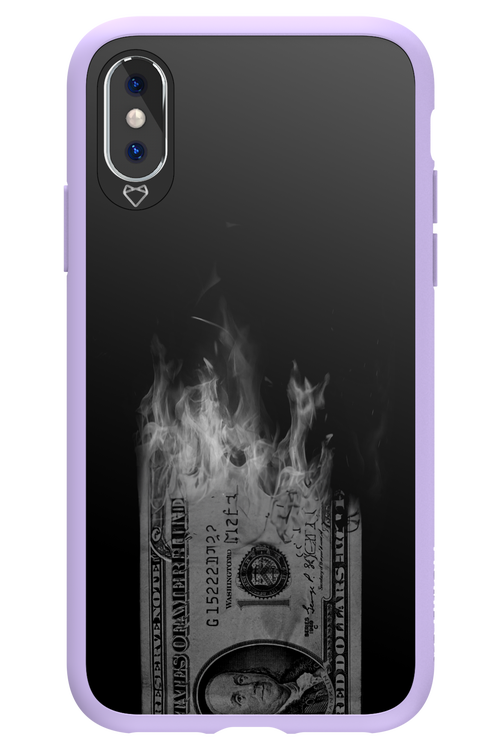 Money Burn B&W 2.0 - Apple iPhone XS