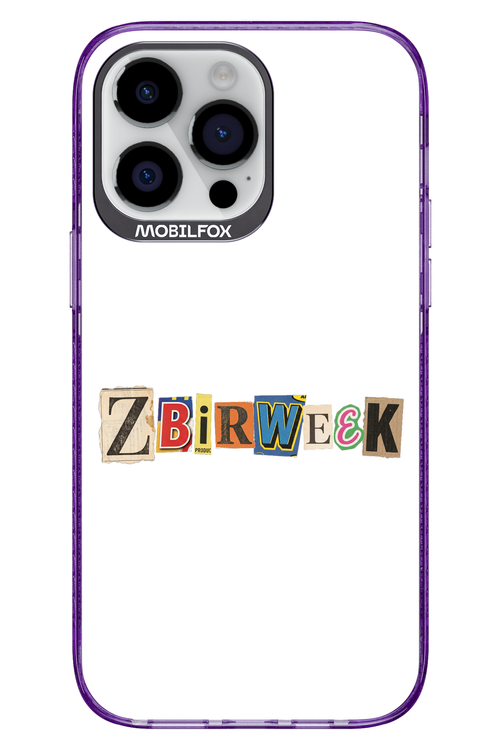Zbirweek (white) 2.0 - Apple iPhone 14 Pro Max