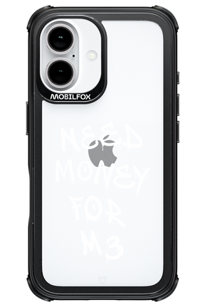 Need M3 Transparent White - Apple iPhone 16