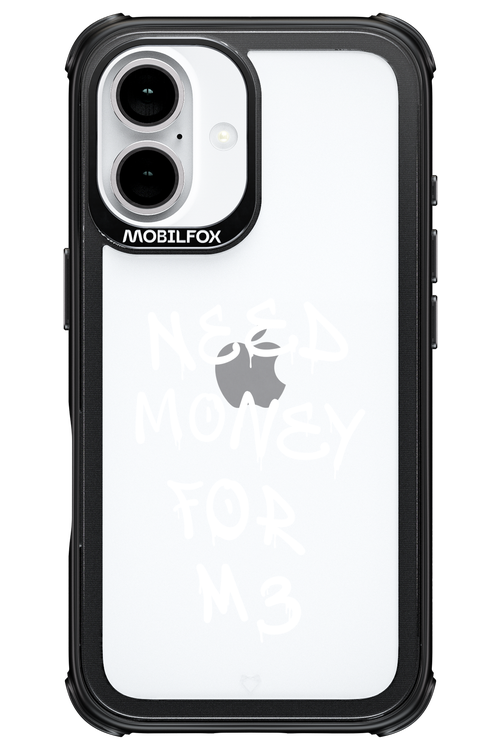 Need M3 Transparent White - Apple iPhone 16