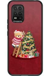 Christmas Bear (Burgundy) - Xiaomi Mi 10 Lite 5G