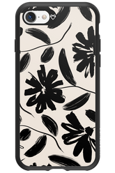 Monochrome Flowerss - Apple iPhone 7