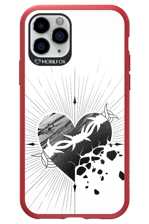 Fekete Szív - Apple iPhone 11 Pro