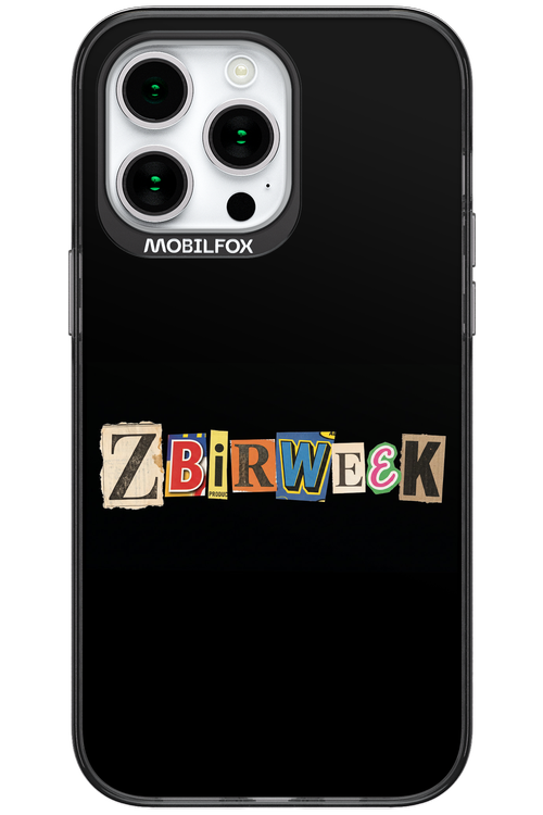 Zbirweek (black) 2.0 - Apple iPhone 15 Pro Max