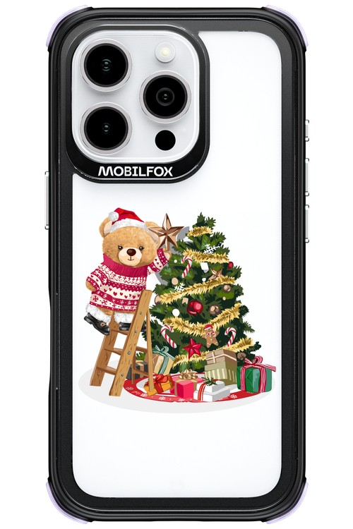 Christmas Bear (Transparent) - Apple iPhone 16 Pro