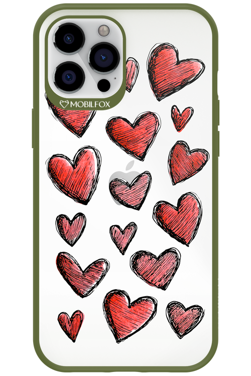 Red Love Transparent 2.0 - Apple iPhone 12 Pro Max