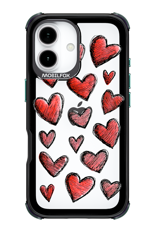 Red Love Transparent 2.0 - Apple iPhone 17