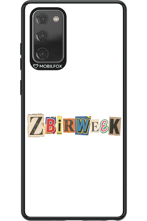 Zbirweek (white) 2.0 - Samsung Galaxy Note 20