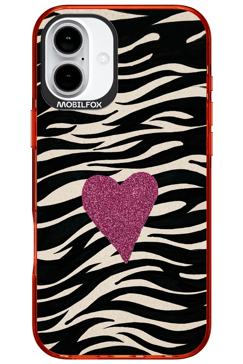 Zebra Heart 2.0 - Apple iPhone 16 Plus