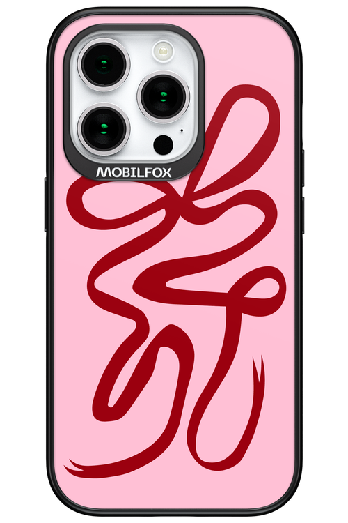 Burgundy Bow - Apple iPhone 15 Pro
