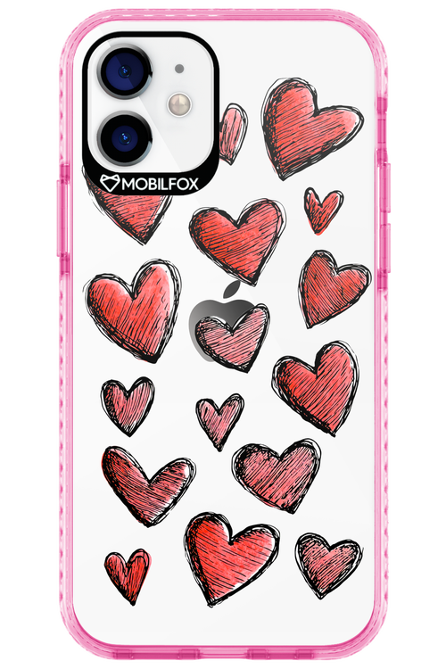 Red Love Transparent 2.0 - Apple iPhone 12