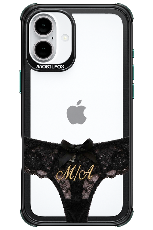 Black Panties Transparent 2.0 - Apple iPhone 16 Plus