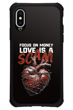 Focus on money, love is a scam - Apple iPhone X