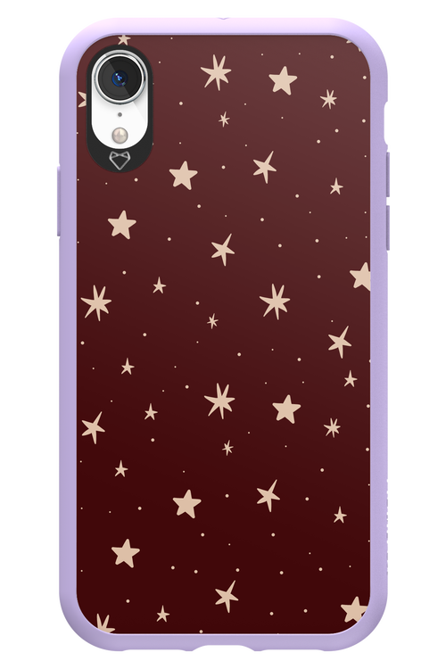 Burgundy Stars - Apple iPhone XR