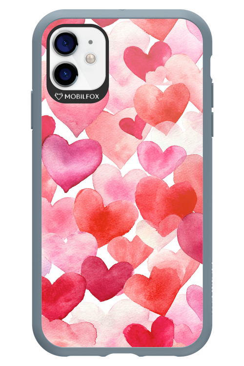 Water Painted Heart 2.0 - Apple iPhone 11