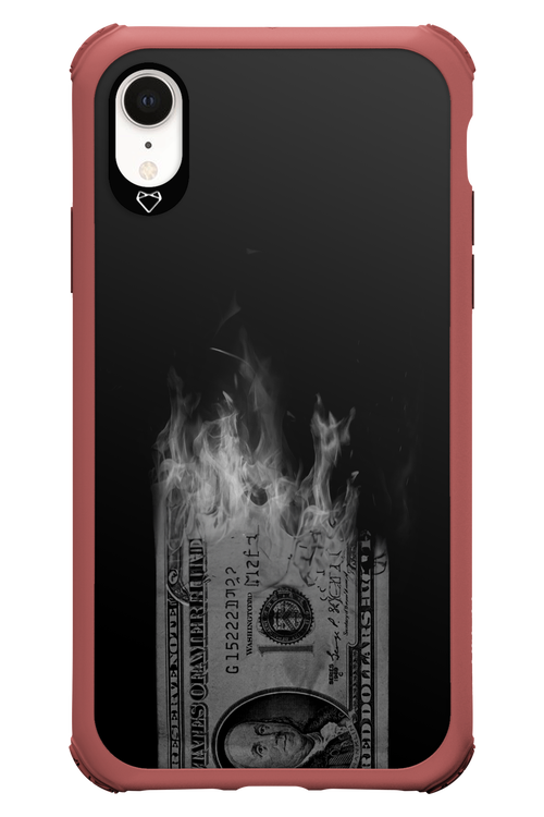 Money Burn B&W 2.0 - Apple iPhone XR