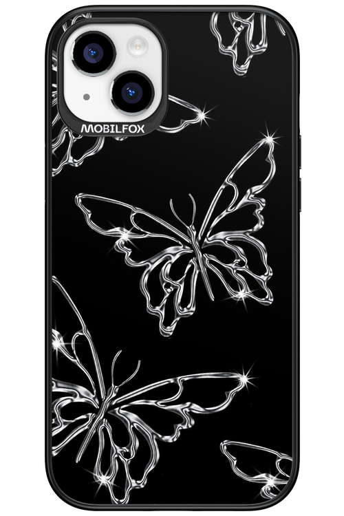 Silver Butterfly 2.0 - Apple iPhone 15 Plus