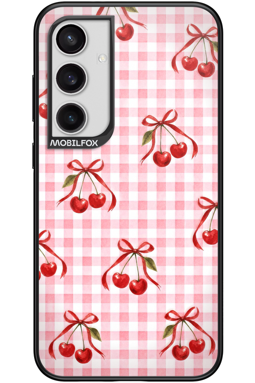 Pink Cherry Checked 2.0 - Samsung Galaxy S24+
