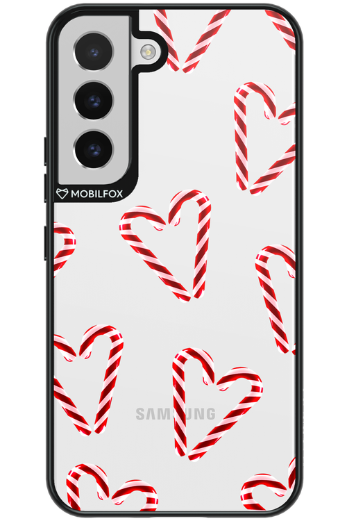 Candy Cane Hearts - Samsung Galaxy S22