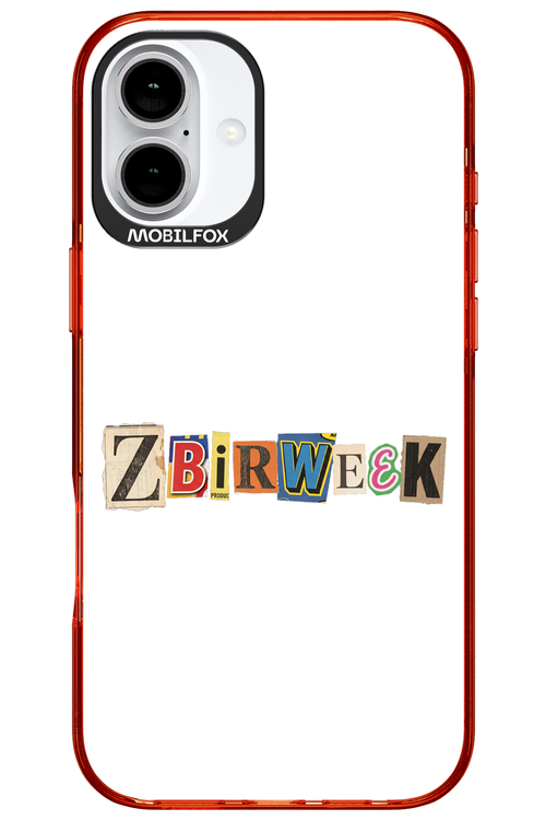 Zbirweek (white) 2.0 - Apple iPhone 16 Plus