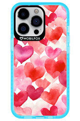 Water Painted Heart - Apple iPhone 13 Pro