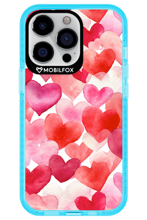 Water Painted Heart - Apple iPhone 13 Pro