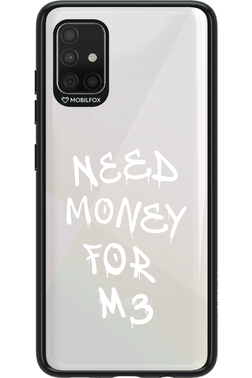 Need M3 Transparent White - Samsung Galaxy A51