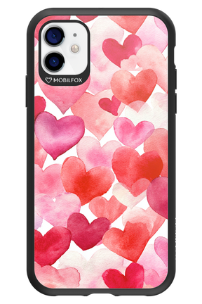 Water Painted Heart - Apple iPhone 11