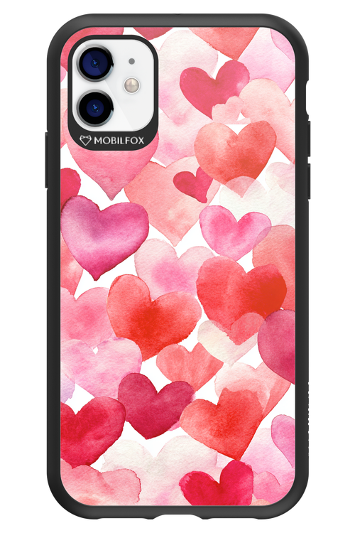 Water Painted Heart - Apple iPhone 11