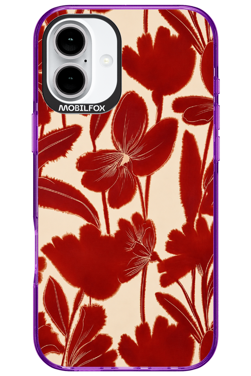 Burgundy Flowers 2.0 - Apple iPhone 16 Plus