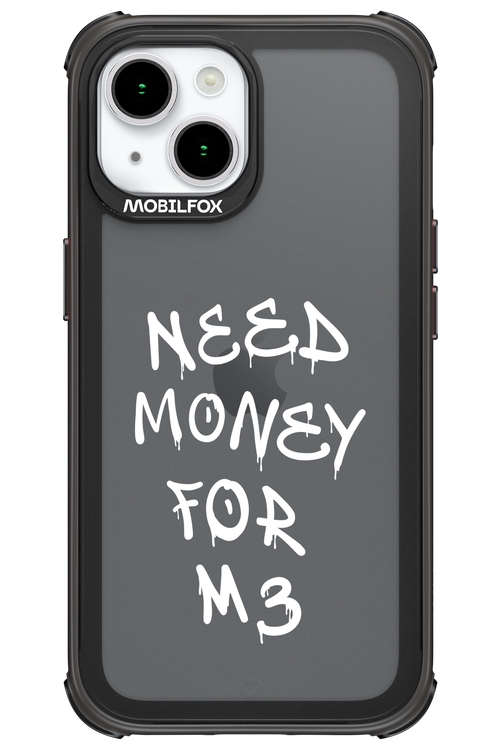 Need M3 Transparent White - Apple iPhone 15