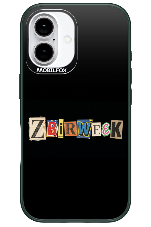Zbirweek (black) 2.0 - Apple iPhone 16