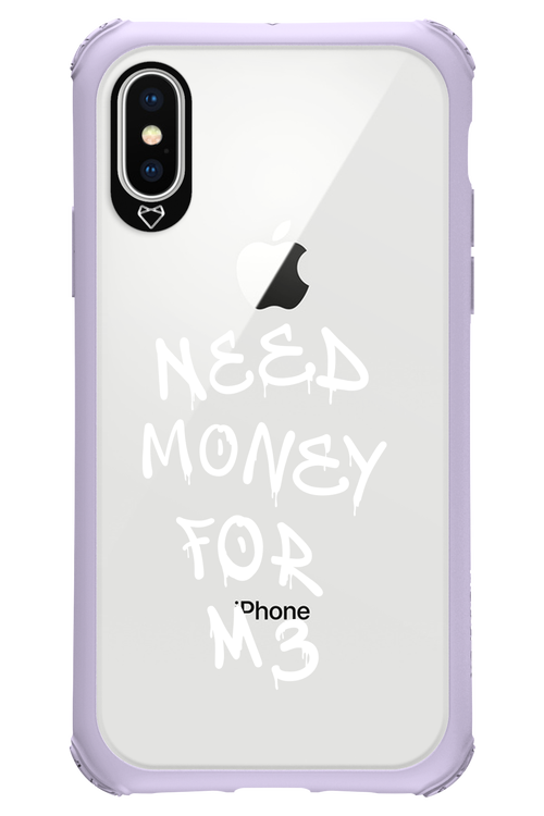 Need M3 Transparent White - Apple iPhone X