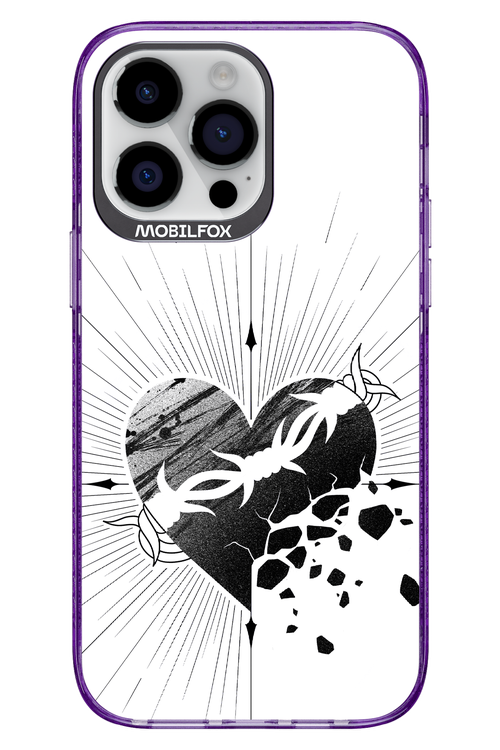 Fekete Szív - Apple iPhone 14 Pro Max