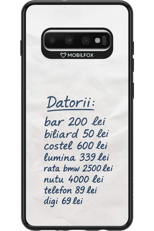 The List - Samsung Galaxy S10+