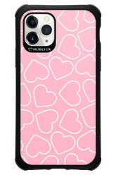 Line Heart Pink - Apple iPhone 11 Pro